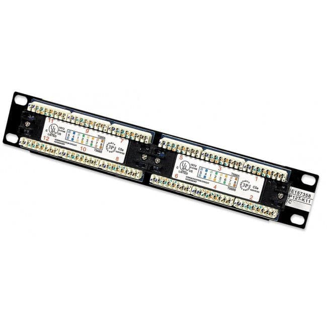 Pannello Patch 12 Porte, 10'', 1U, CAT5E UTP in Pannelli patch Ethernet Scontolo.net - Potenza, commercioVirtuoso.it