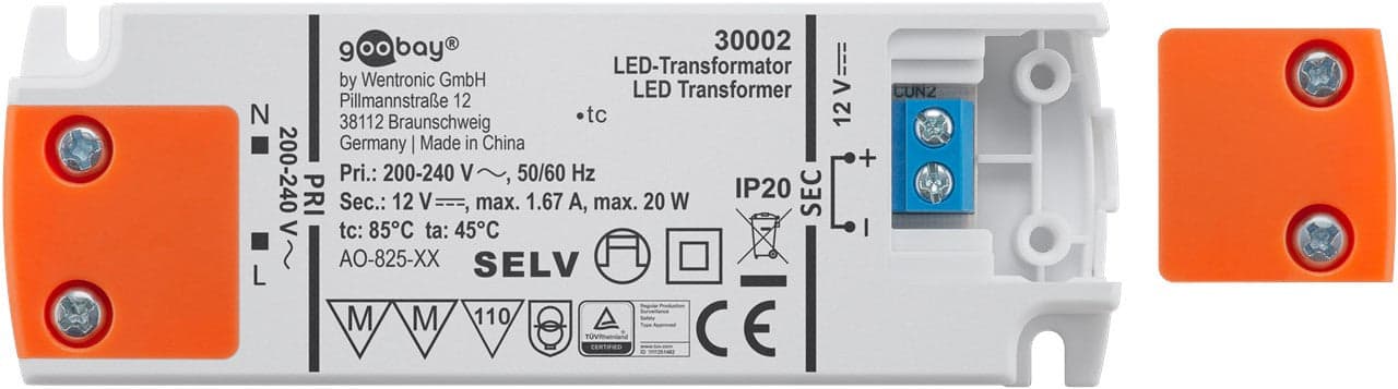 Alimentatore Led da 20W per Led (0.5W-20W) in Trasformatori a bassa intensità Scontolo.net - Potenza, commercioVirtuoso.it