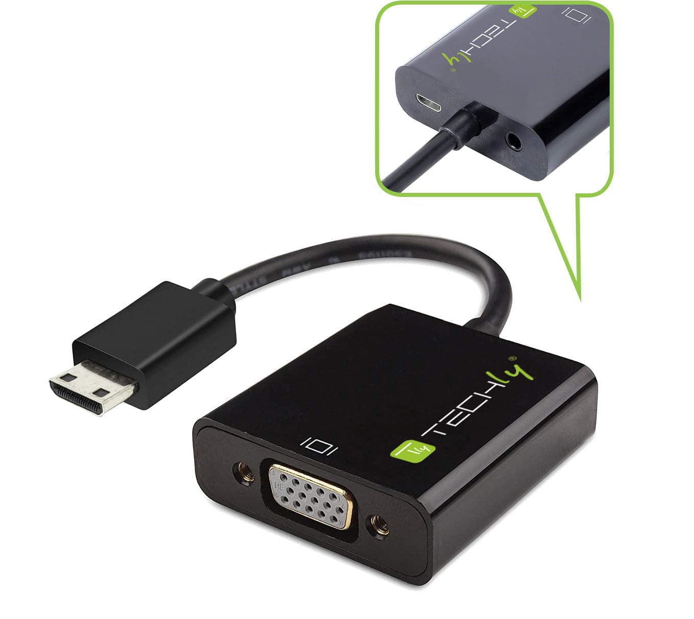 Cavo Convertitore Adattatore da HDMI&trade mini C a VGA con Micro USB e Audio in  Scontolo.net - Potenza, commercioVirtuoso.it