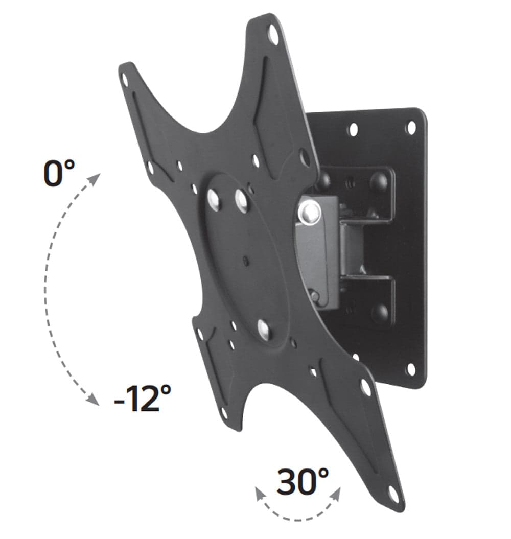 Supporto a muro per TV LED LCD 19 - 37'' inclinabile 1 snodo Nero in Supporti da parete e da soffitto Scontolo.net - Potenza, commercioVirtuoso.it