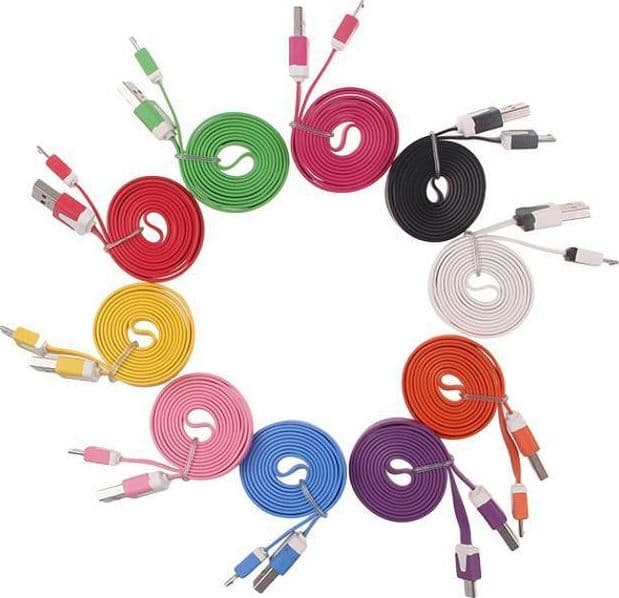 Cavo Flat USB AM a Micro USB M Rosa 1m in  Scontolo.net - Potenza, commercioVirtuoso.it
