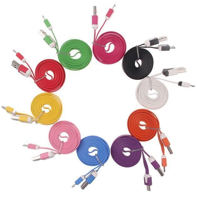 Cavo Flat USB AM a Micro USB M Rosa 1m in  Scontolo.net - Potenza, commercioVirtuoso.it