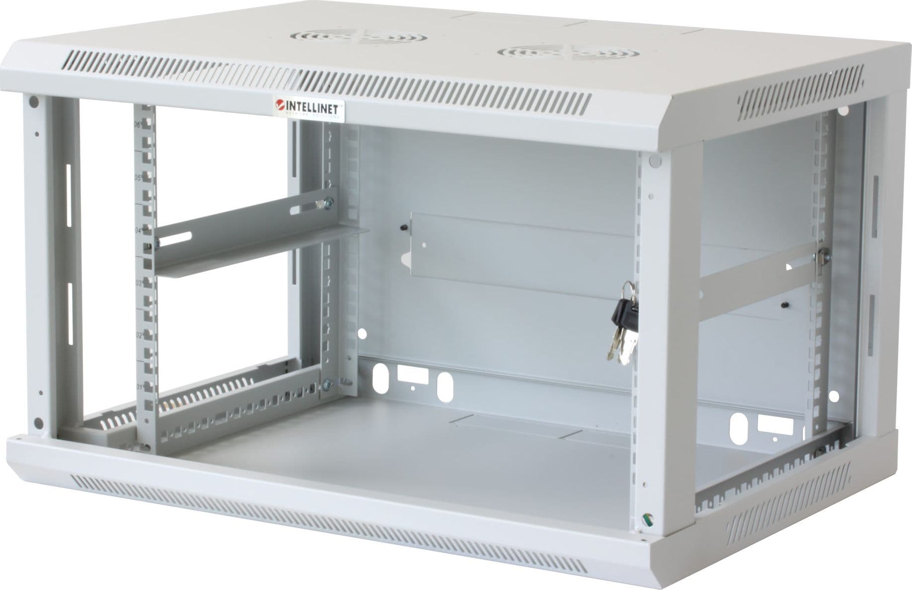 Armadio Rack 19'' a muro 9 unit&agrave sezione unica prof. 450 Grigio in  Scontolo.net - Potenza, commercioVirtuoso.it