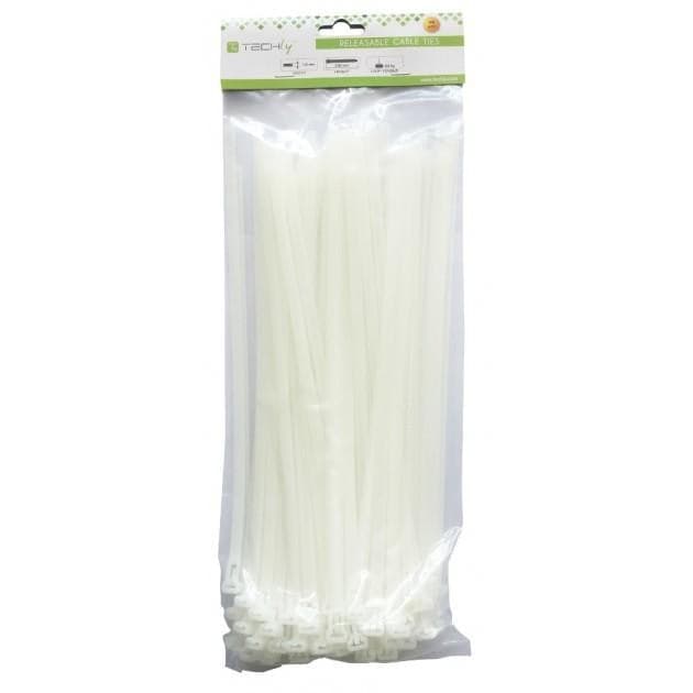Fascette Fermacavi 200x4,8mm con Targhetta 13x28mm 100 pz Bianco in Stringicavi Scontolo.net - Potenza, commercioVirtuoso.it