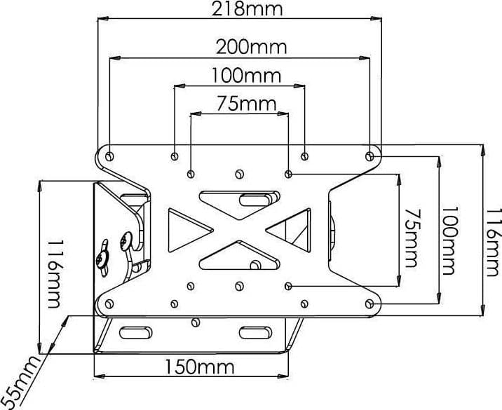 Supporto a muro per TV LED LCD 13''-31'' inclinabile in Supporti da parete e da soffitto Scontolo.net - Potenza, commercioVirtuoso.it