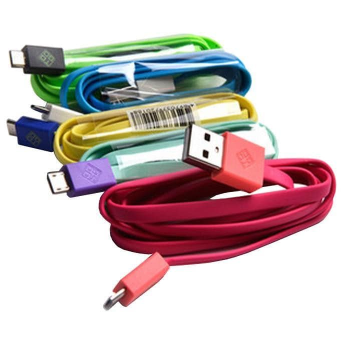 Espositore 48 Cavi Flat USB A / Micro USB B Multicolor in Clip fermacavi da parete Scontolo.net - Potenza, commercioVirtuoso.it