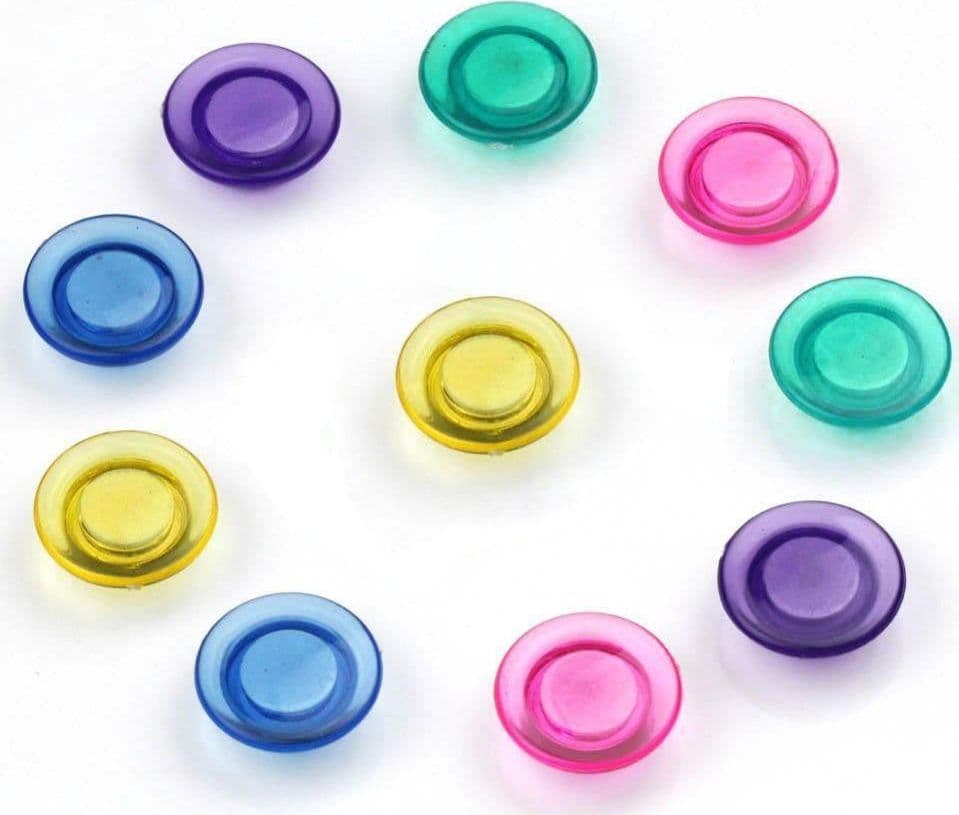 Calamite per Lavagna Magnetica Magneti Trasparenti Colorati 10 pz in Magneti Scontolo.net - Potenza, commercioVirtuoso.it