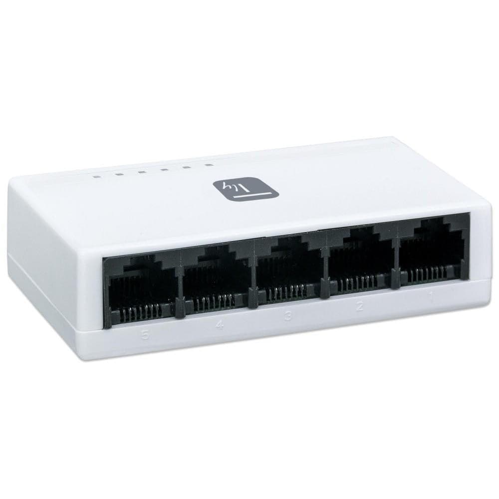 Switch Hub 10/100 Mbps Fast Ethernet 5 Porte in  Scontolo.net - Potenza, commercioVirtuoso.it