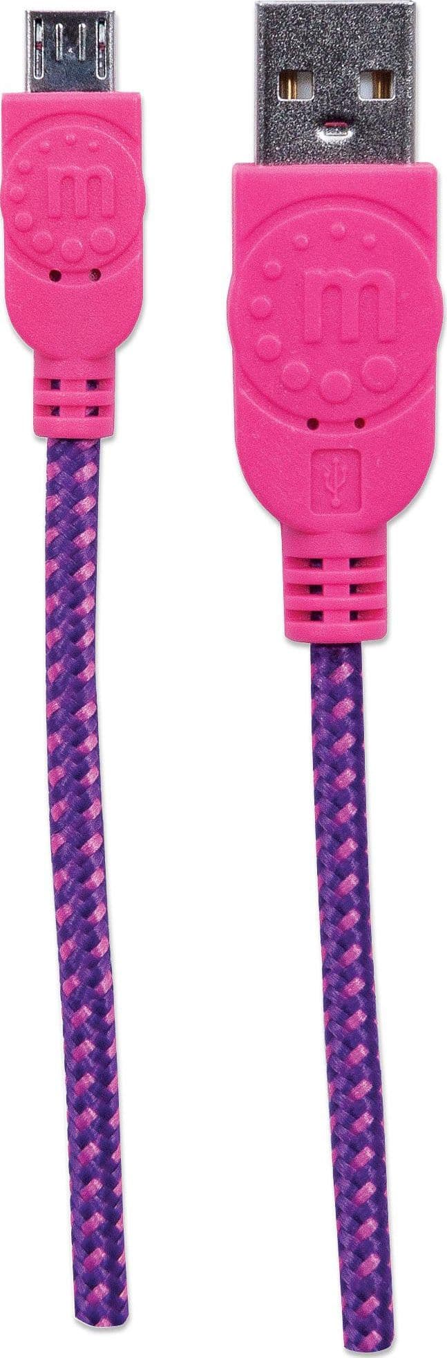 Cavo Micro USB Guaina Intrecciata USB/MicroUsb 1.8m Viola/Fucsia in Guaine per cavi Scontolo.net - Potenza, commercioVirtuoso.it