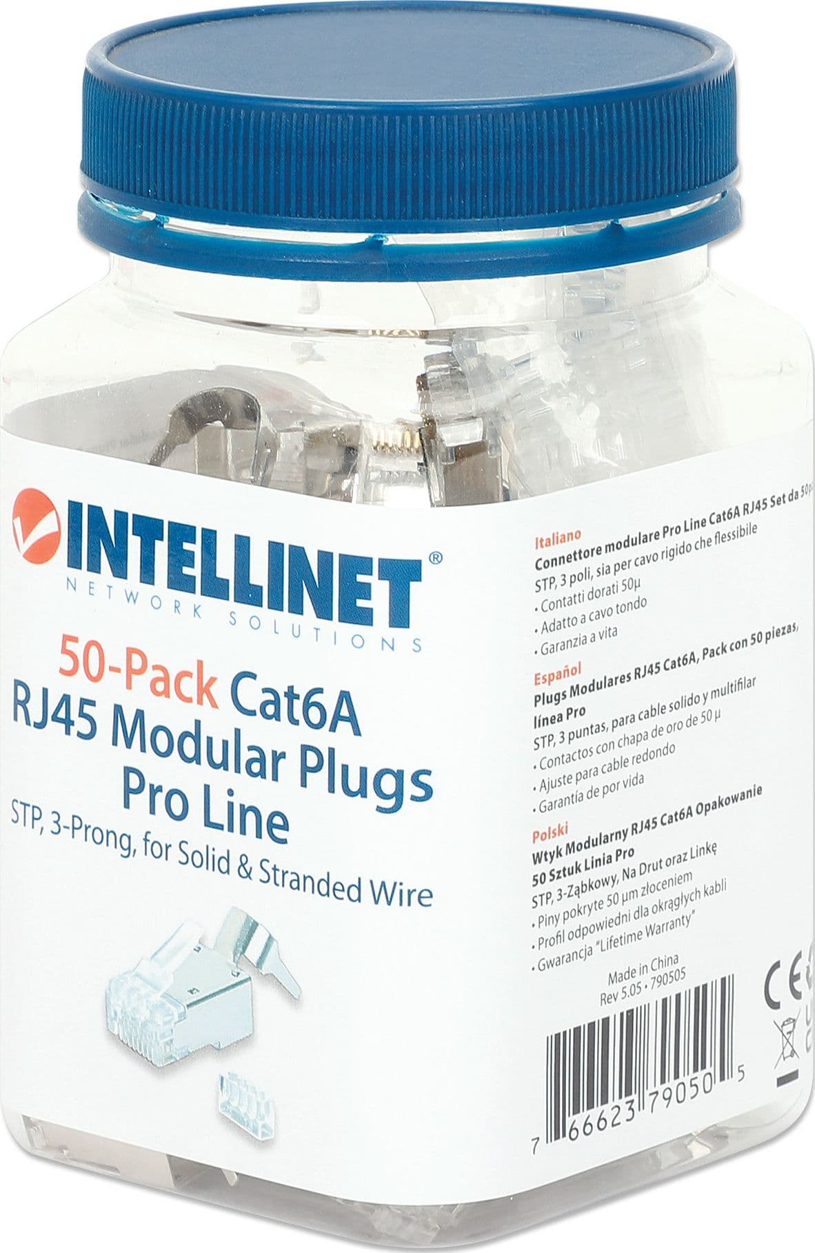 Confezione 50 Plug RJ45 STP per Cavo Rigido Flessibile Cat.6A STP in Cavi Ethernet Scontolo.net - Potenza, commercioVirtuoso.it