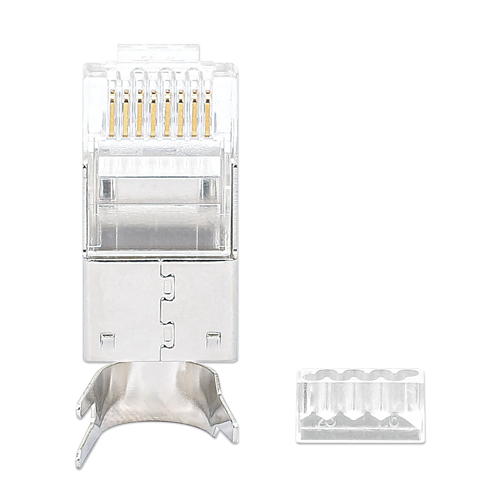 Confezione 50 Plug RJ45 STP per Cavo Rigido Flessibile Cat.6A STP in Cavi Ethernet Scontolo.net - Potenza, commercioVirtuoso.it