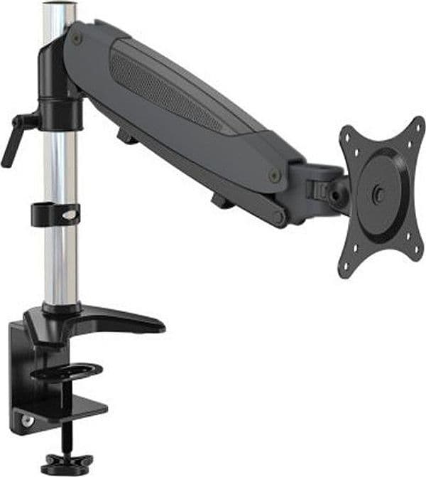 Supporto Tubolare a Gas da Scrivania per Monitor 15-27'' 360mm Nero in Supporti Scontolo.net - Potenza, commercioVirtuoso.it