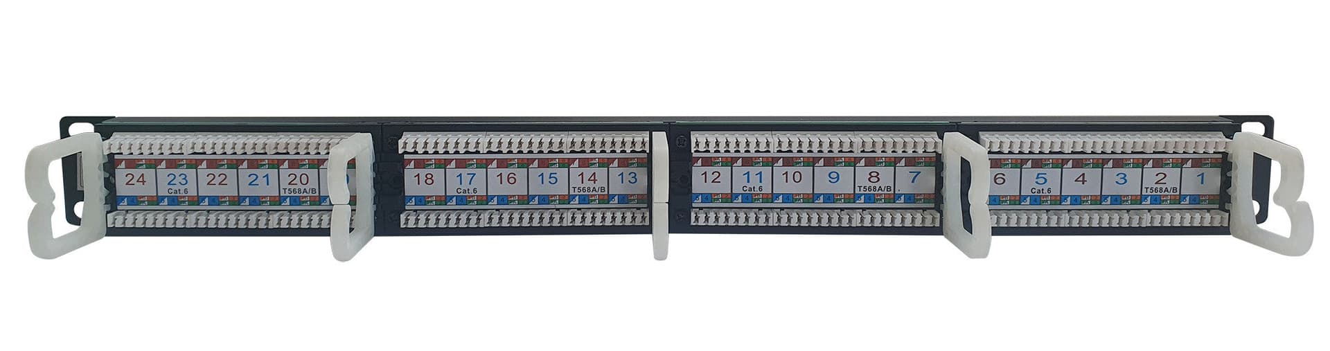 Pannello Patch UTP 24 Posti RJ45 Cat.6 Techly in Pannelli patch Ethernet Scontolo.net - Potenza, commercioVirtuoso.it