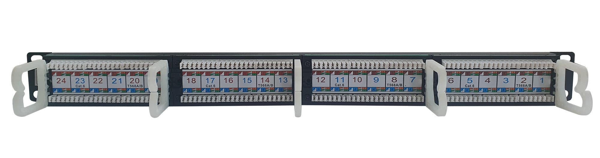 Pannello Patch UTP 24 Posti RJ45 Cat.6 Techly in Pannelli patch Ethernet Scontolo.net - Potenza, commercioVirtuoso.it