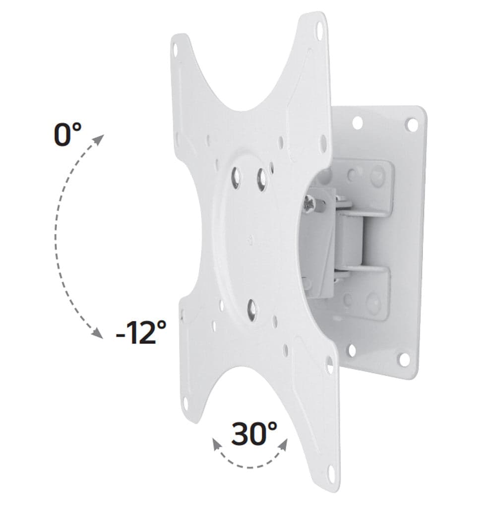 Supporto a muro per TV LED LCD 19 - 37'' inclinabile 1 snodo Bianco in Supporti da parete e da soffitto Scontolo.net - Potenza, commercioVirtuoso.it