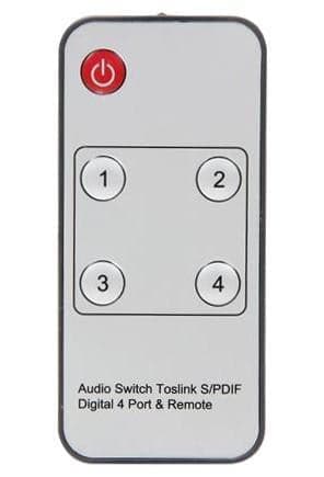 Switch Audio Toslink 4 Porte con Telecomando IR in Selettori audio-video Scontolo.net - Potenza, commercioVirtuoso.it