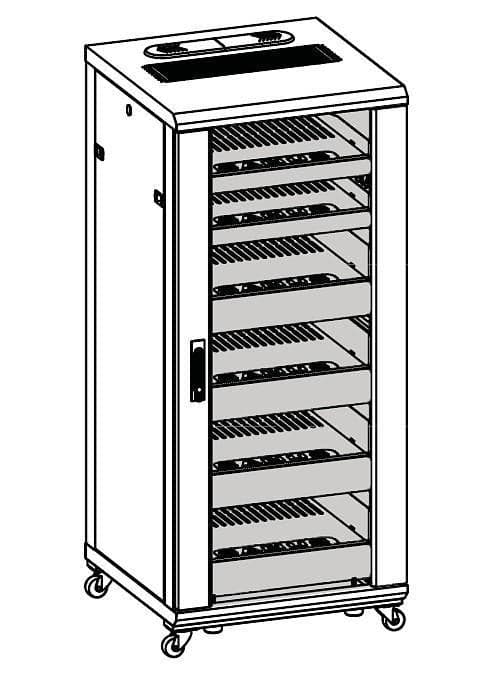 Armadio Rack 19'' 600x600 27U per Audio Video Nero in  Scontolo.net - Potenza, commercioVirtuoso.it