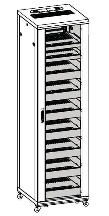 Armadio Rack 19'' 600x600 44U per Audio Video Nero in  Scontolo.net - Potenza, commercioVirtuoso.it