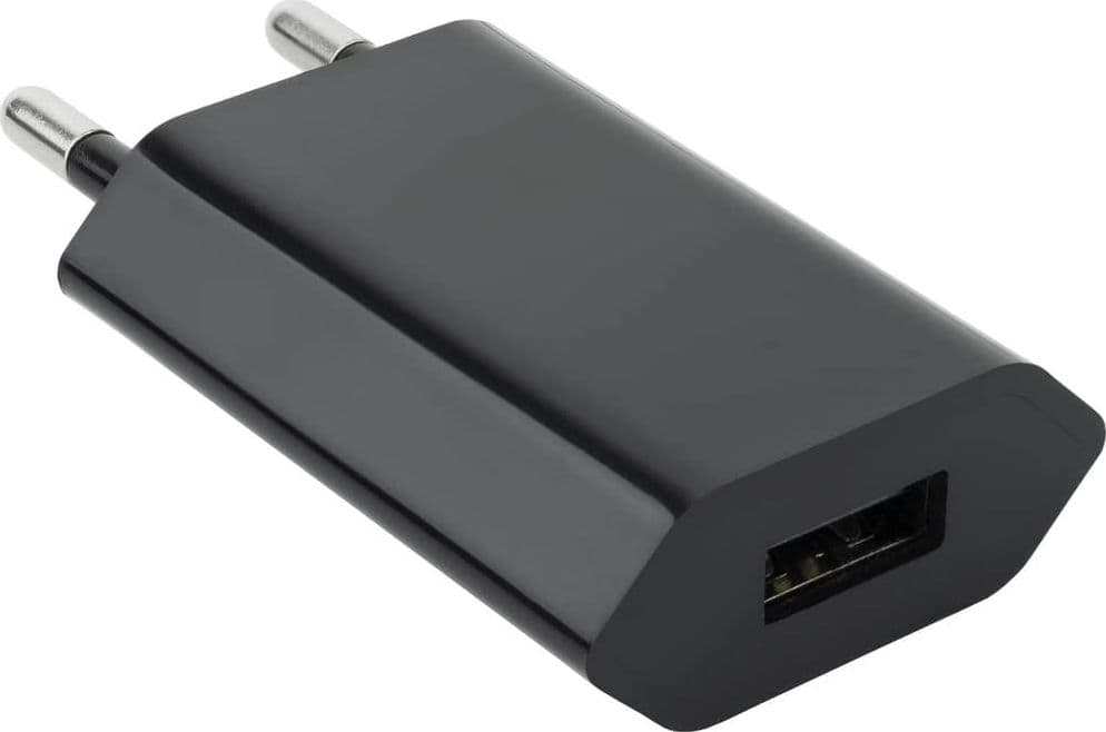 Caricatore USB 1A Compatto Spina Europea Nero in Caricabatterie da muro Scontolo.net - Potenza, commercioVirtuoso.it