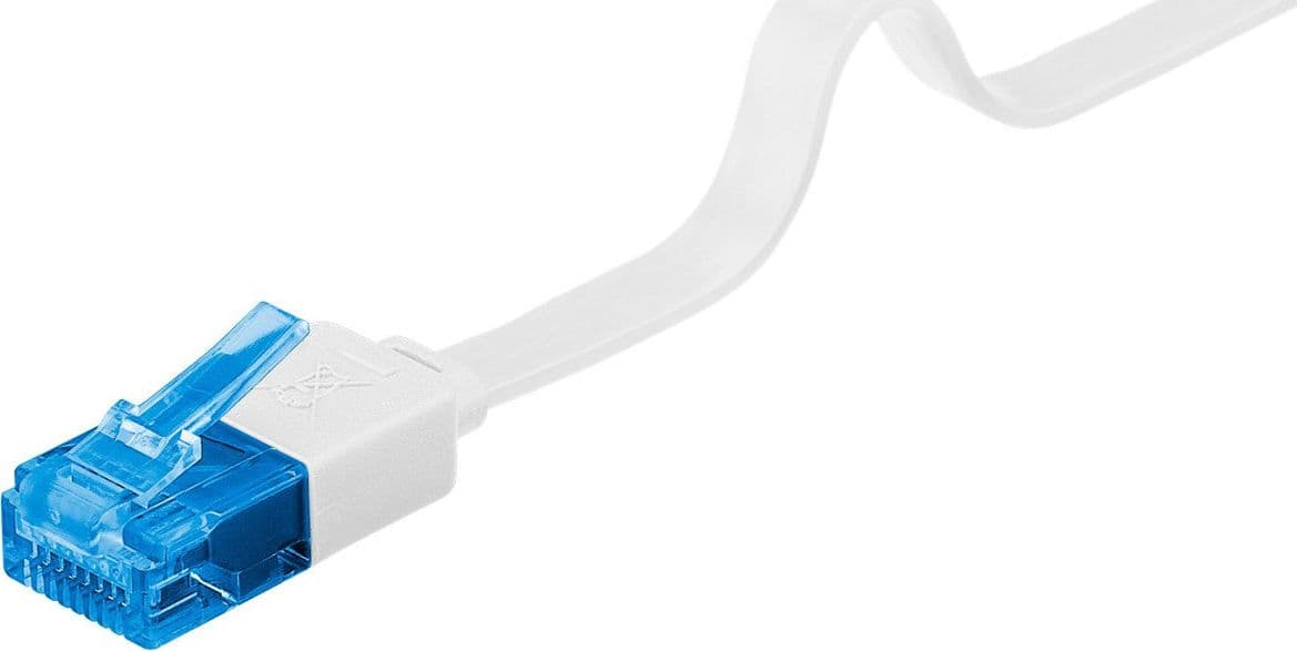 Cavo di Rete Patch Piatto in Rame Cat.6A UTP 1m Bianco in Cavi Ethernet Scontolo.net - Potenza, commercioVirtuoso.it