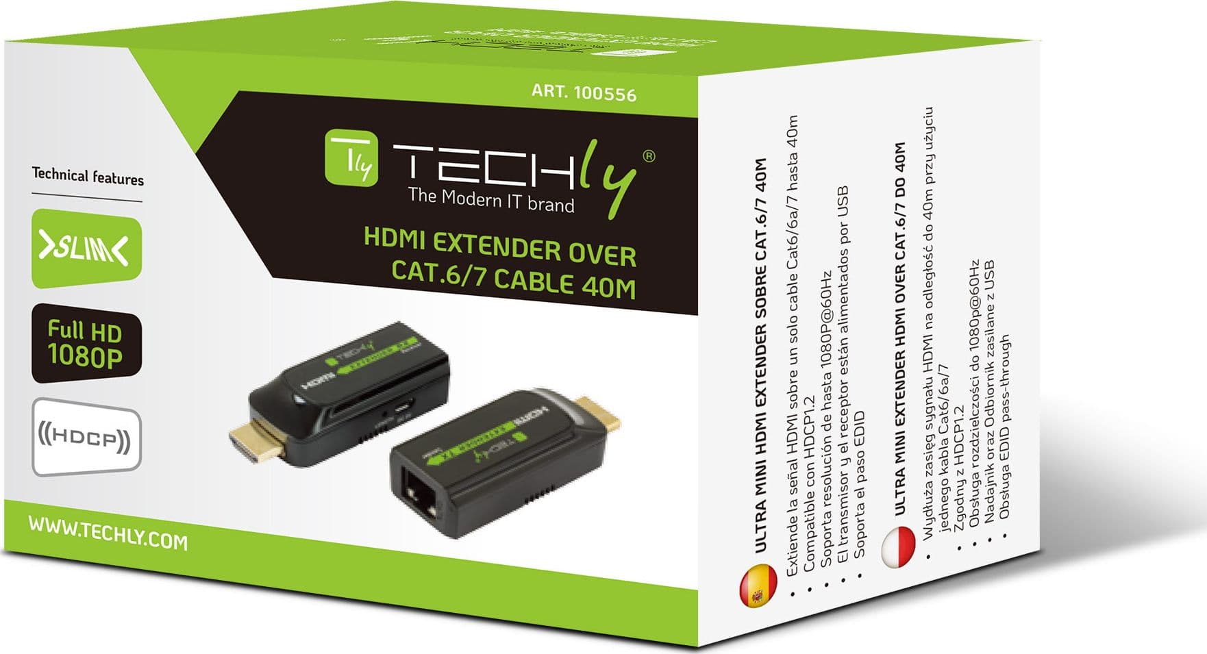 Extender HDMI compatto Full HD su cavo Cat.6/6A/7 max 40m in Cavi HDMI Scontolo.net - Potenza, commercioVirtuoso.it