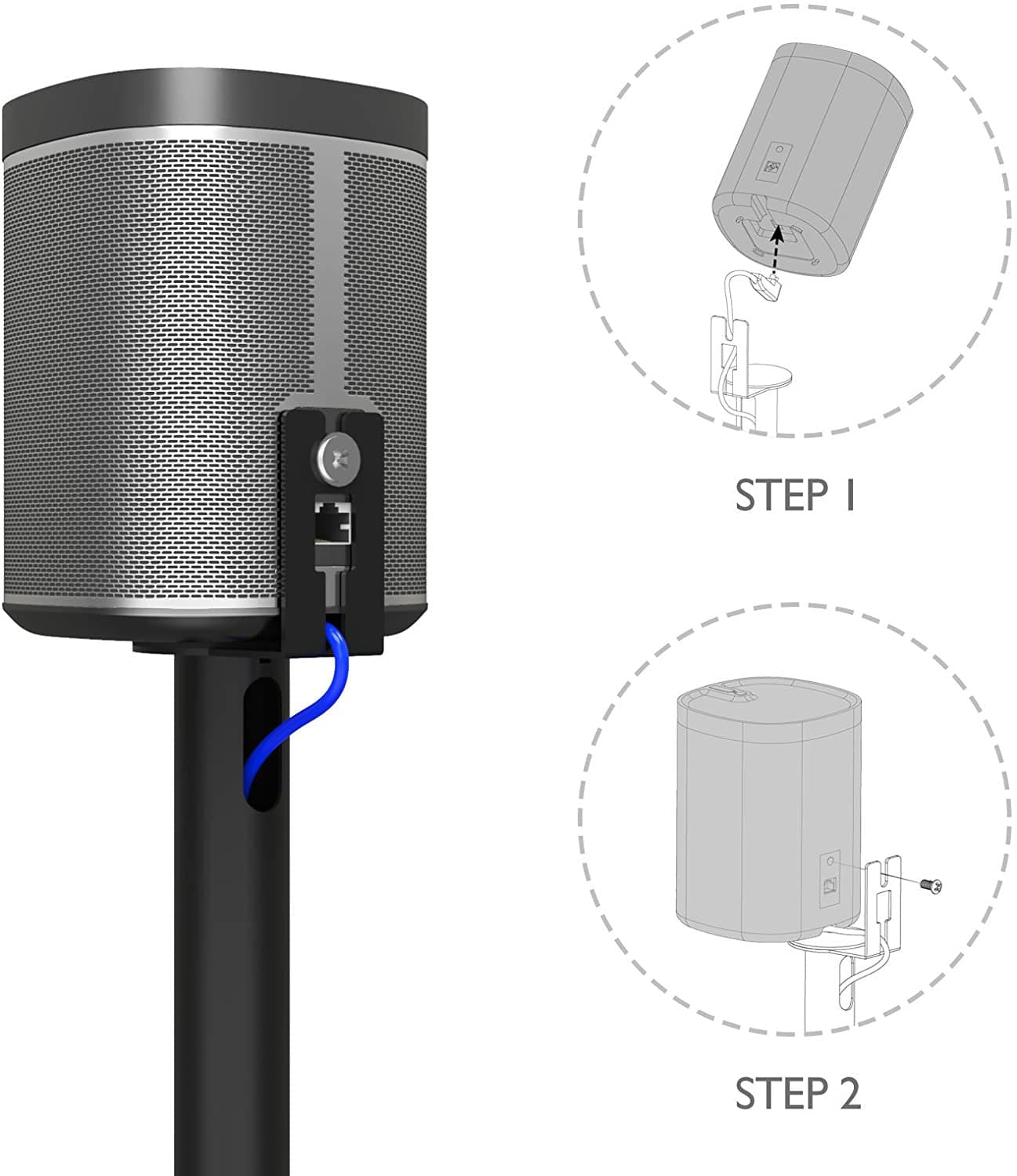 Supporto da Pavimento per Diffusore Audio Sonos Play 1 nero in Supporti da parete Scontolo.net - Potenza, commercioVirtuoso.it