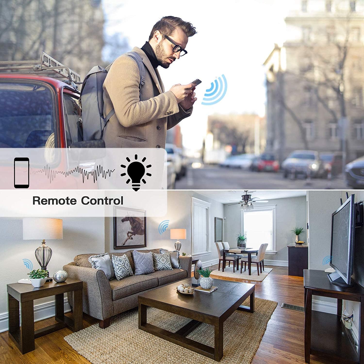 Interruttore Switch Smart Home 10A WiFi Universale, R4967 in Timer Scontolo.net - Potenza, commercioVirtuoso.it