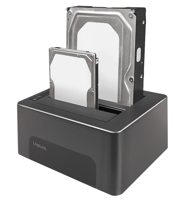 Docking Station USB3.0 Doppio Slot HDD/SSD SATA da 2.5''/3.5'' Nero in  Scontolo.net - Potenza, commercioVirtuoso.it