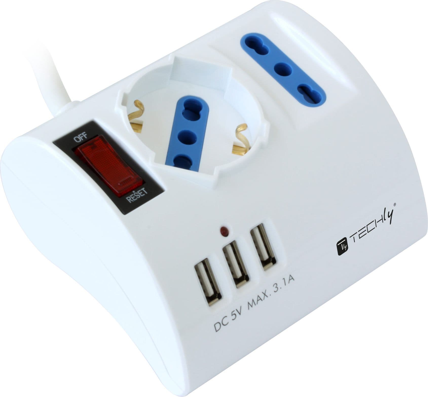 Multipresa da Tavolo 3 Posti con Porte USB in Multiprese Scontolo.net - Potenza, commercioVirtuoso.it