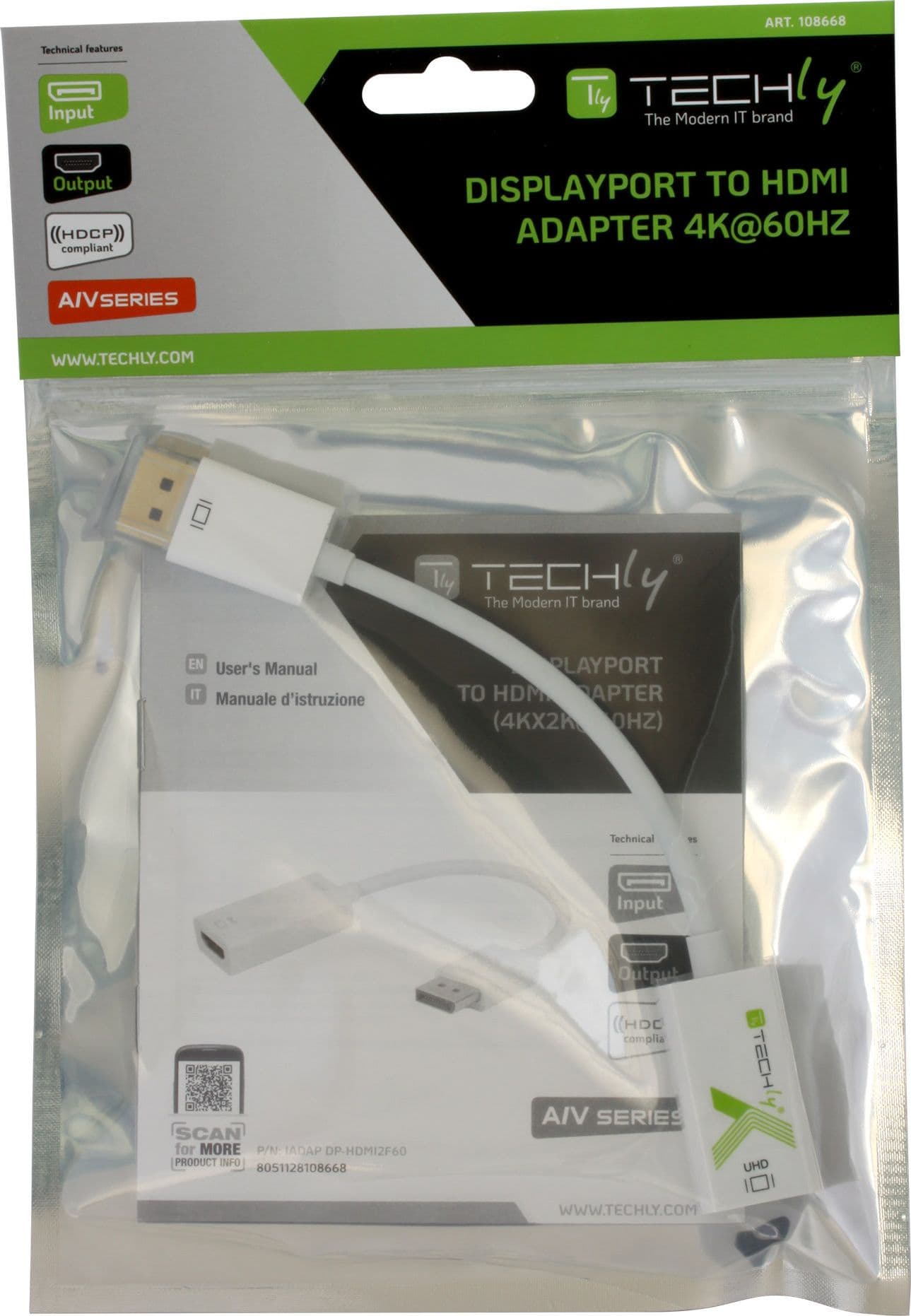Adattatore Attivo Displayport 1.2 Maschio HDMI Femmina 4K 60Hz 15 cm Bianco in  Scontolo.net - Potenza, commercioVirtuoso.it