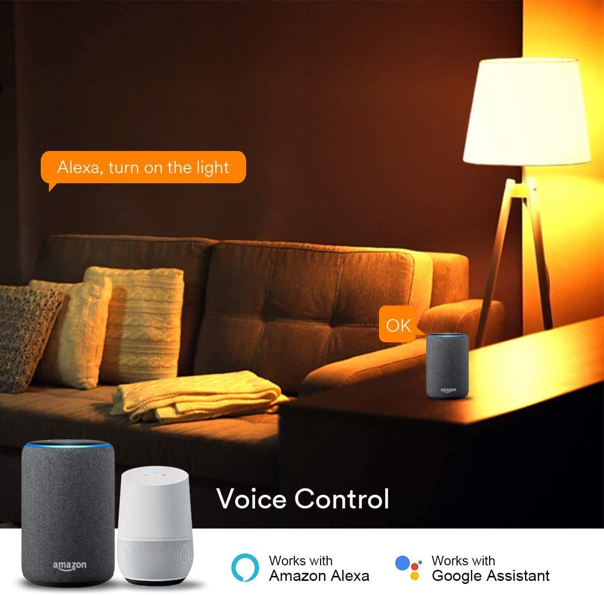Lampadina LED E27 con Filamento Smart Controllo Vocale Alexa F, R9078 in Lampadine Wi-Fi Scontolo.net - Potenza, commercioVirtuoso.it