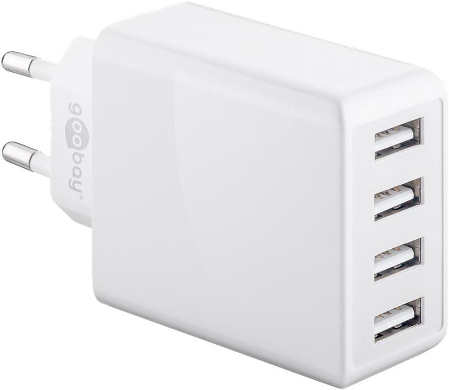 Caricatore da Muro USB a 4 vie 30W Bianco in Caricabatterie da muro Scontolo.net - Potenza, commercioVirtuoso.it