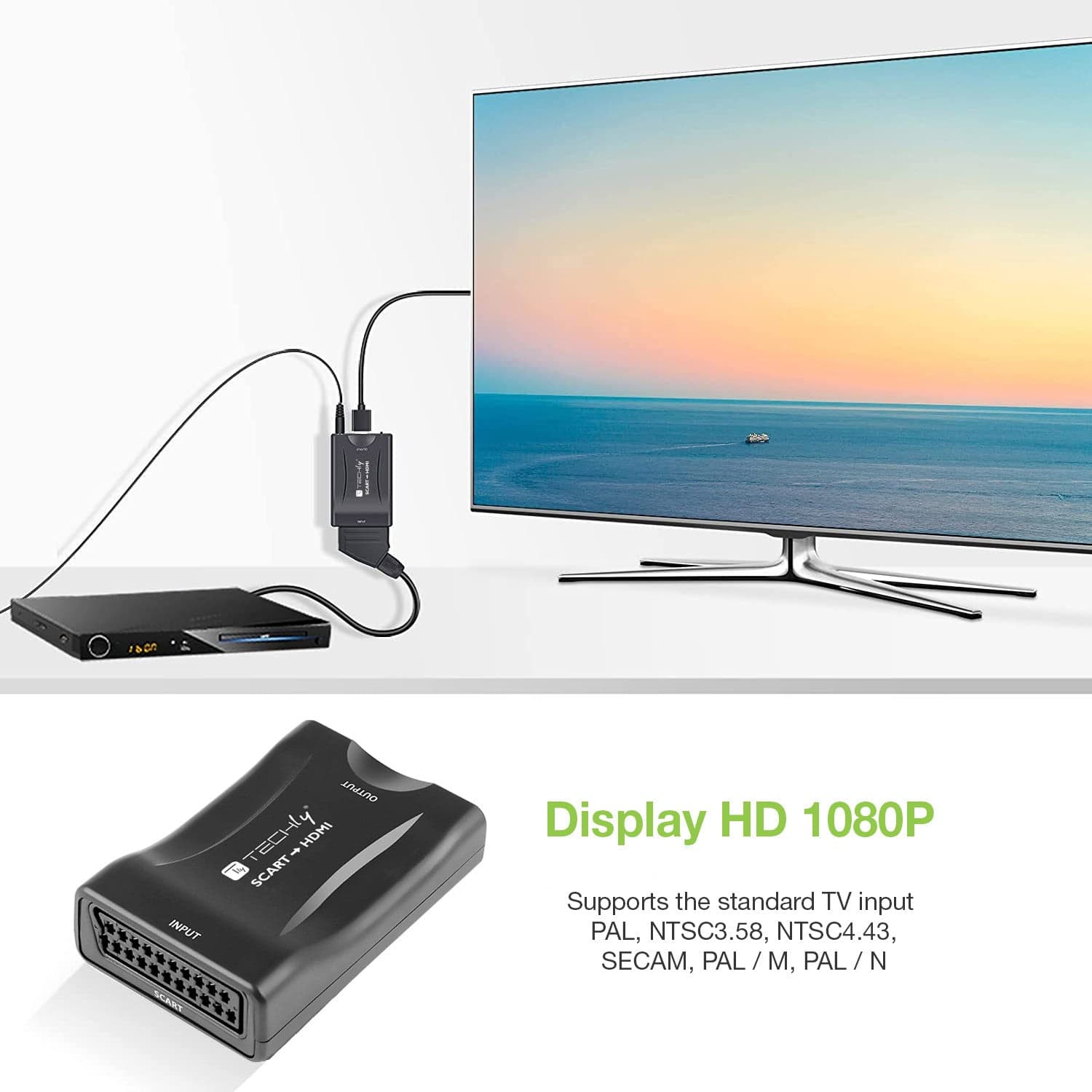 Convertitore Compatto da Scart a HDMI Selezione 720p/1080p in Video convertiori Scontolo.net - Potenza, commercioVirtuoso.it