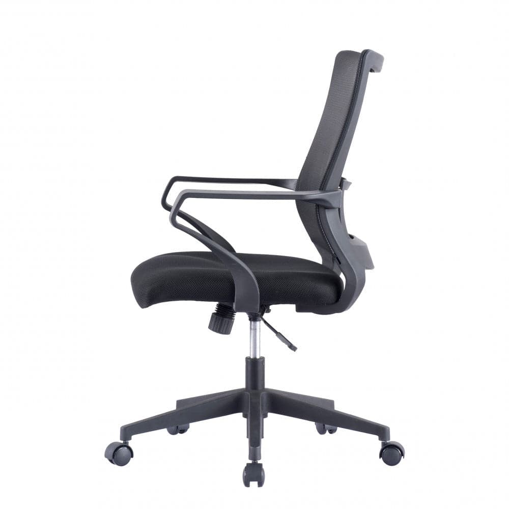 Sedia per Ufficio con Schienale Medio in rete Nero in Sedie da scrivania Scontolo.net - Potenza, commercioVirtuoso.it