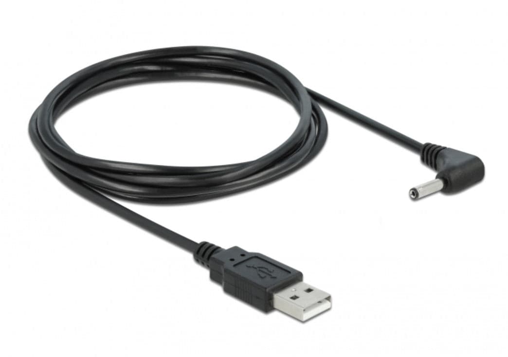Cavo Alimentazione USB DC 3.5x1.35 mm Angolato 1,5 m Nero in Cavi di alimentazione Scontolo.net - Potenza, commercioVirtuoso.it