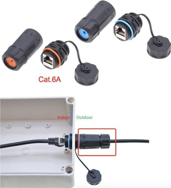 Accoppiatore RJ45 Cat.6A da panello IP68 in Cavi Ethernet Scontolo.net - Potenza, commercioVirtuoso.it