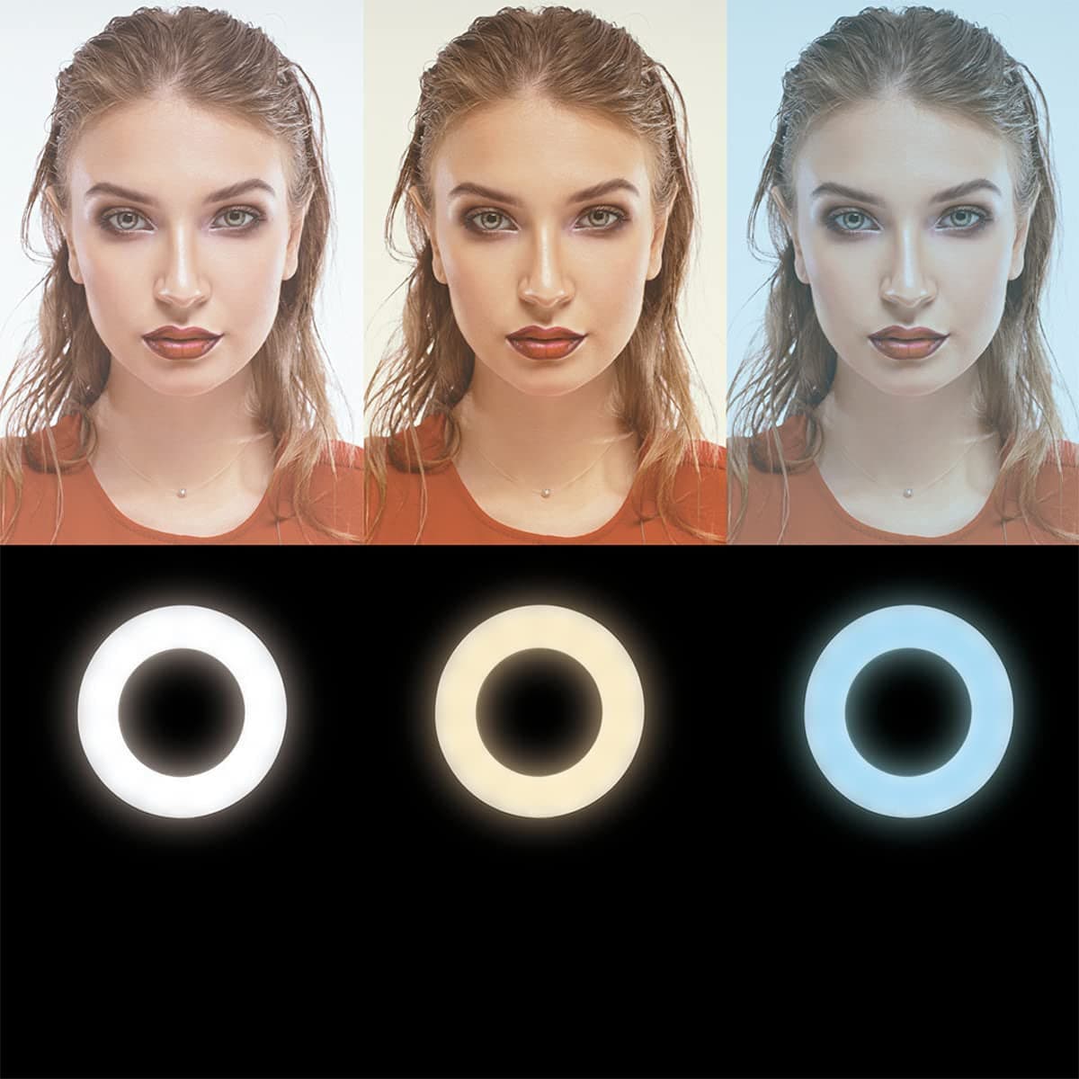 Luce LED Anello 25cm Regolazione Luminosit&agrave Stand Smartphone in Flash Macro Ring Light Scontolo.net - Potenza, commercioVirtuoso.it