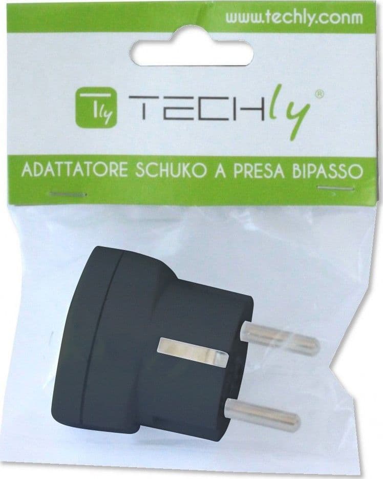 Adattatore spina Schuko a presa 10/16A Nero in Adattatori da viaggio Scontolo.net - Potenza, commercioVirtuoso.it