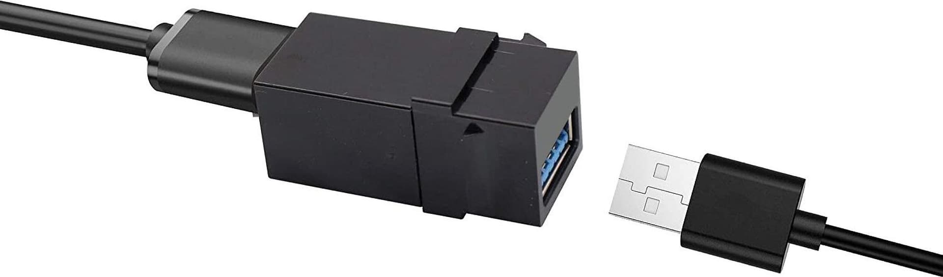 Connettore Keystone USB3.2 tipo A Femmina/Femmina 1,45 cm Nero in Adattatori Scontolo.net - Potenza, commercioVirtuoso.it