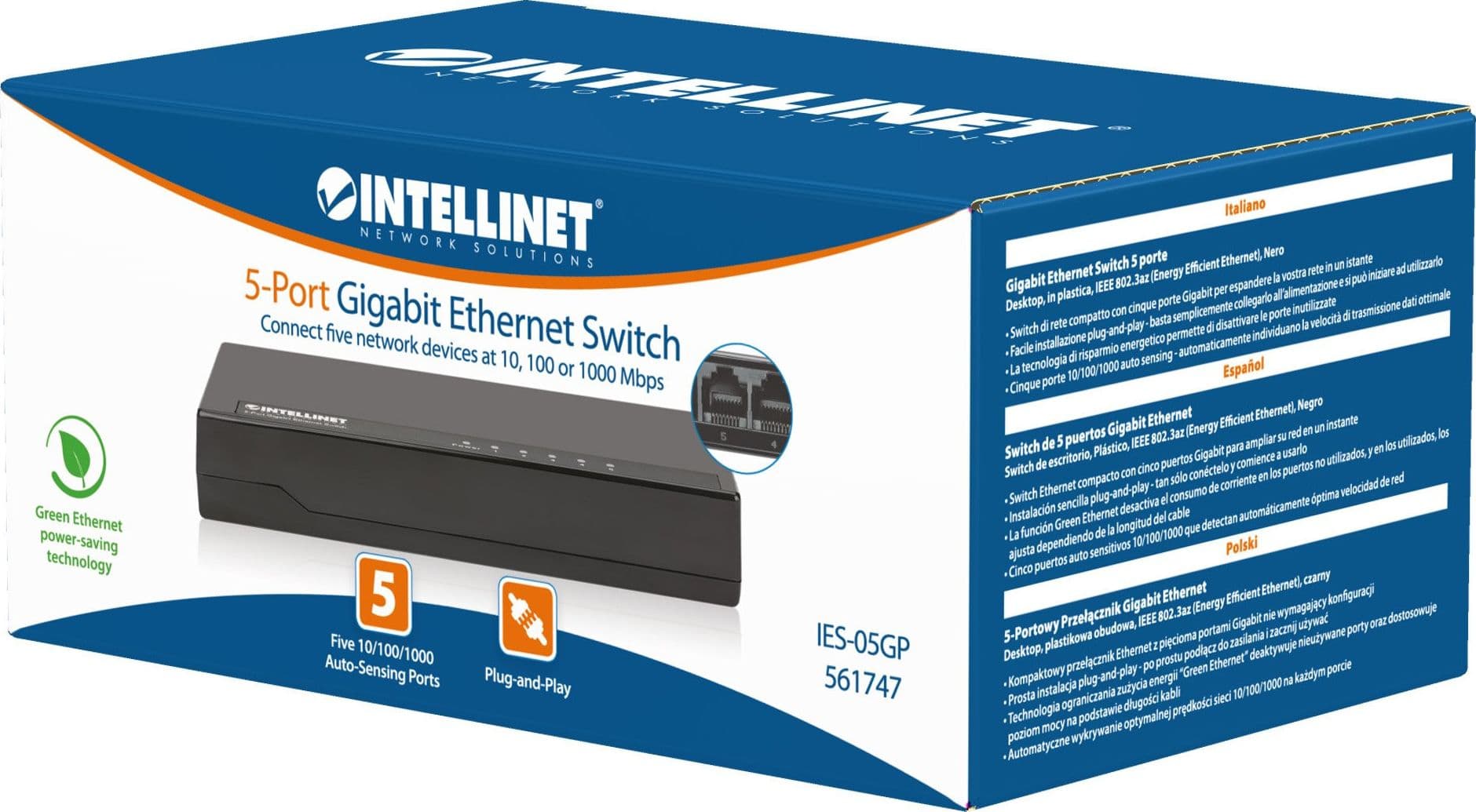 Gigabit Ethernet Switch 5 porte, SG105 in  Scontolo.net - Potenza, commercioVirtuoso.it