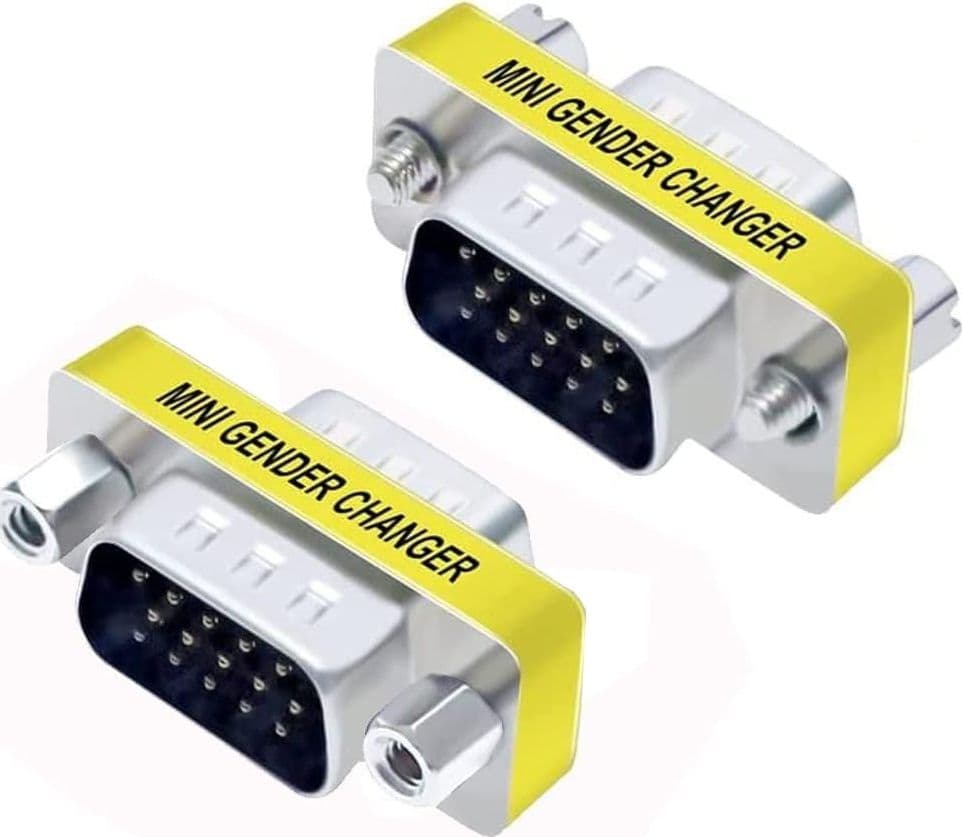 Mini Gender Changer VGA DB 15 poli HD M/M in  Scontolo.net - Potenza, commercioVirtuoso.it