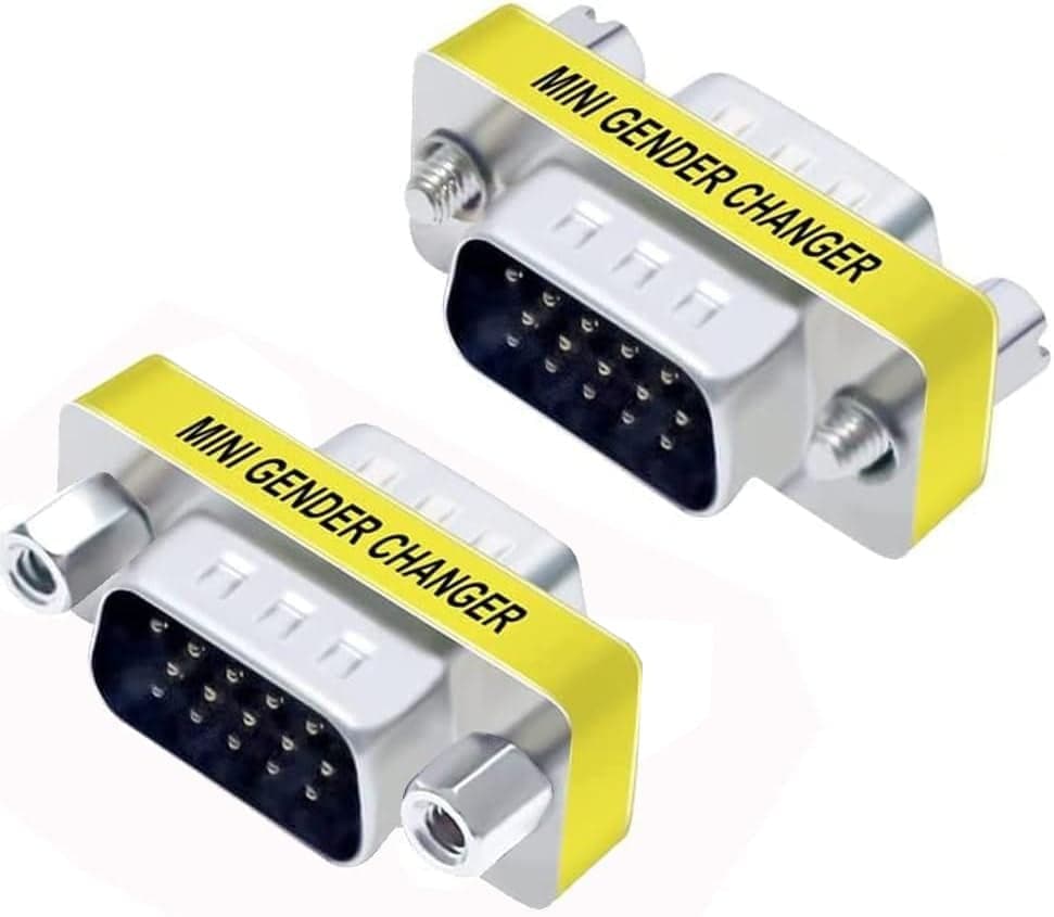 Mini Gender Changer VGA DB 15 poli HD M/M in  Scontolo.net - Potenza, commercioVirtuoso.it