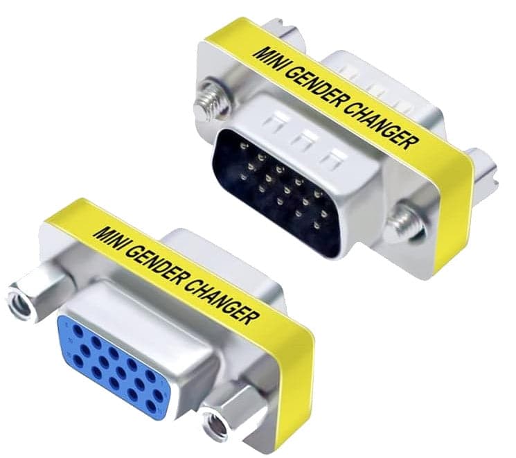 Mini Gender Changer VGA DB 15 poli HD M/F in  Scontolo.net - Potenza, commercioVirtuoso.it