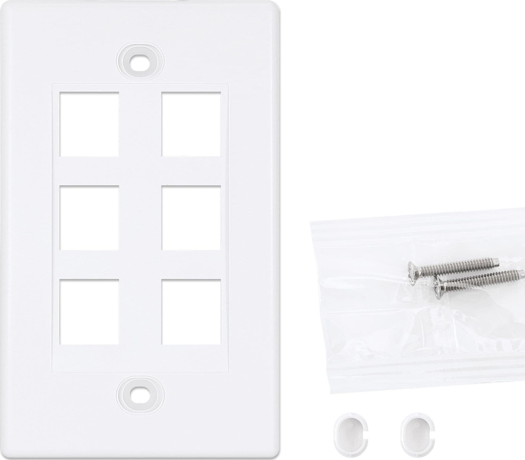 Placca Porta Frutti 6 Posti Mod.503 Bianco in Placche combinate interruttori e prese Scontolo.net - Potenza, commercioVirtuoso.it