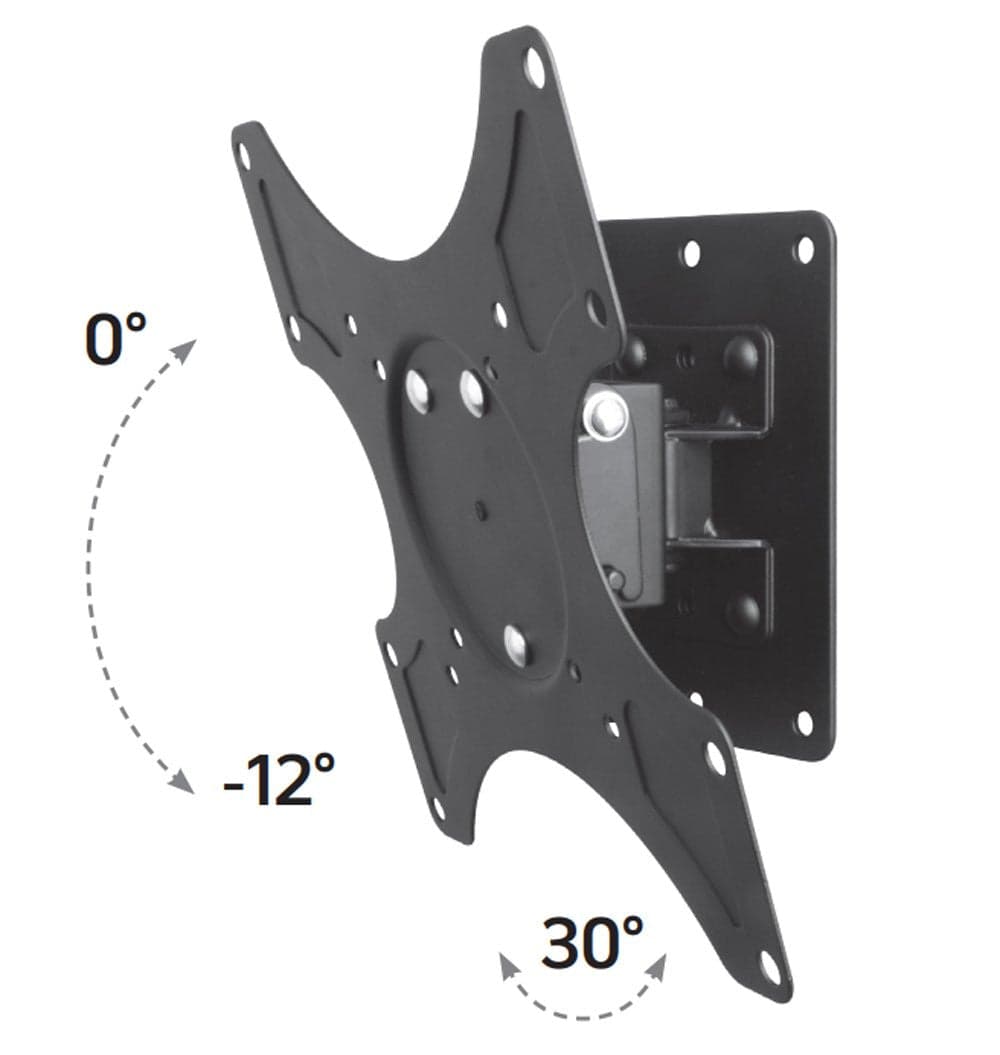 Supporto a muro per TV LED LCD 19 - 37'' inclinabile 1 snodo Nero in Supporti da parete e da soffitto Scontolo.net - Potenza, commercioVirtuoso.it