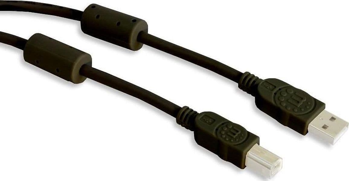 Cavo USB 2.0 A M / B M 1.8m con Ferrite Doppia Schermatura Nero in  Scontolo.net - Potenza, commercioVirtuoso.it