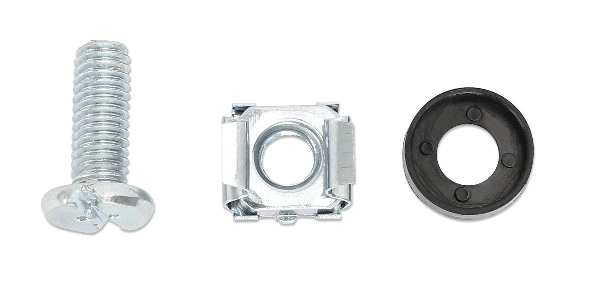 Kit Set 100 Viti, 100 Dadi e 100 Rondelle per Montaggio Rack Silver in Dadi ingabbiati Scontolo.net - Potenza, commercioVirtuoso.it