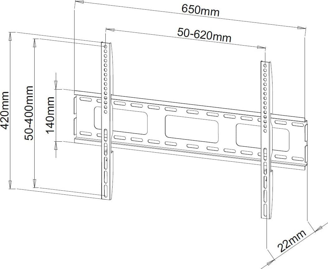 Supporto a Muro per TV LED LCD Ultra Slim 40-65'' Fisso in Supporti da parete e da soffitto Scontolo.net - Potenza, commercioVirtuoso.it