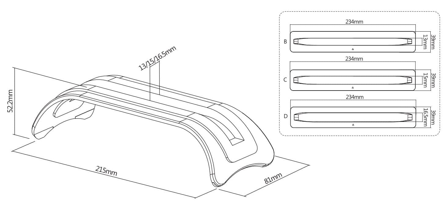 Supporto Notebook Verticale per MacBook 11''-15'' in Alluminio con 3 inserti di regolazione intercambiabili in  Scontolo.net - Potenza, commercioVirtuoso.it