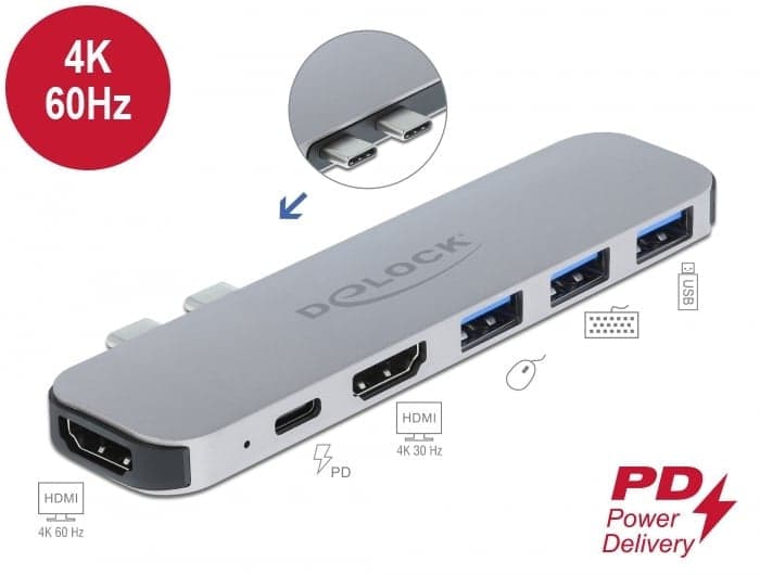 Docking Station per MacBook Dual HDMI 4K PD Hub USB-C&trade in  Scontolo.net - Potenza, commercioVirtuoso.it